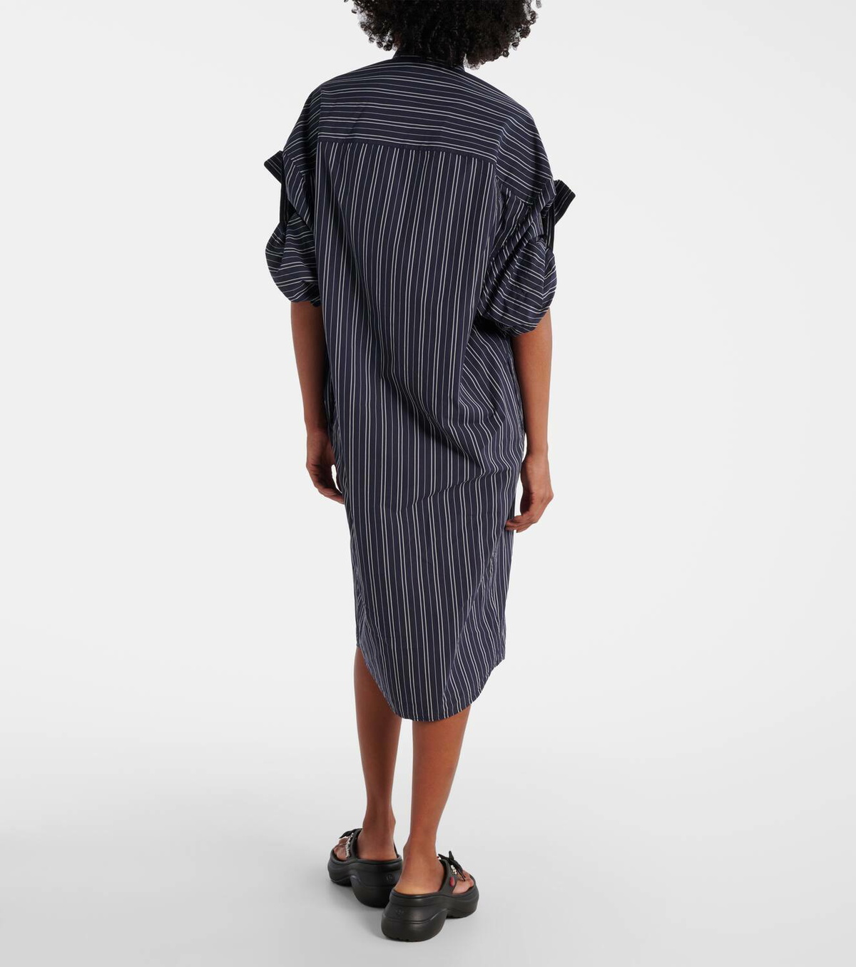 Balenciaga Striped cotton shirt dress