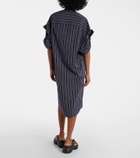 Balenciaga Striped cotton shirt dress