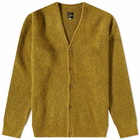 Needles Men's Mohair Solid Cardigan in Olive