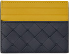 Bottega Veneta Black & Yellow Credit Card Holder