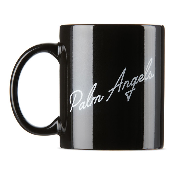 Photo: Palm Angels Black Ceramic Miami Logo Mug