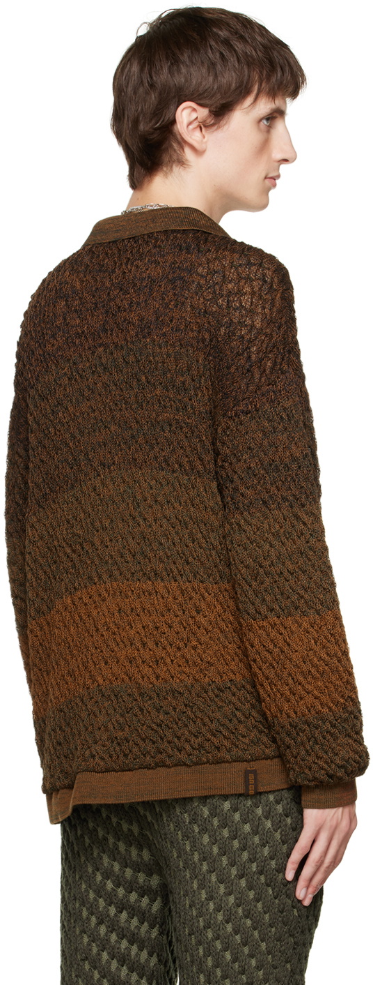 Isa Boulder Black & Orange Gradient Cardigan
