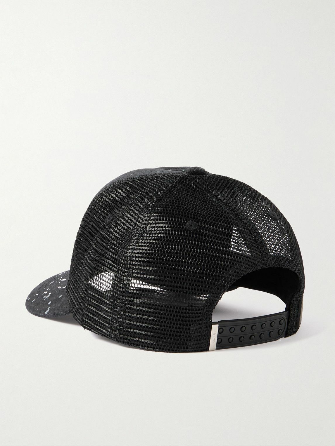 AMIRI - Paint-Splattered Printed Padded Cotton-Canvas and Mesh Trucker Cap