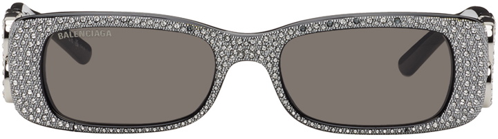 Photo: Balenciaga Silver Dynasty Rectangle Sunglasses
