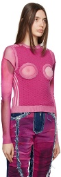 Paula Canovas Del Vas Pink Cutout Vest