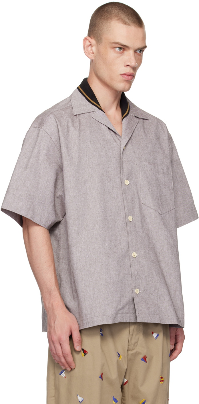 kolor Brown Layered Shirt