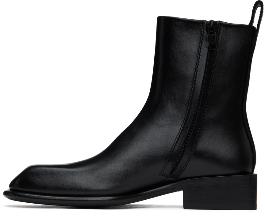 【関税込み】Alexander Wang ブラック Throttle アンクルブーツ throttle 95mm ankle boot in leather in BLACK | alexanderwang®