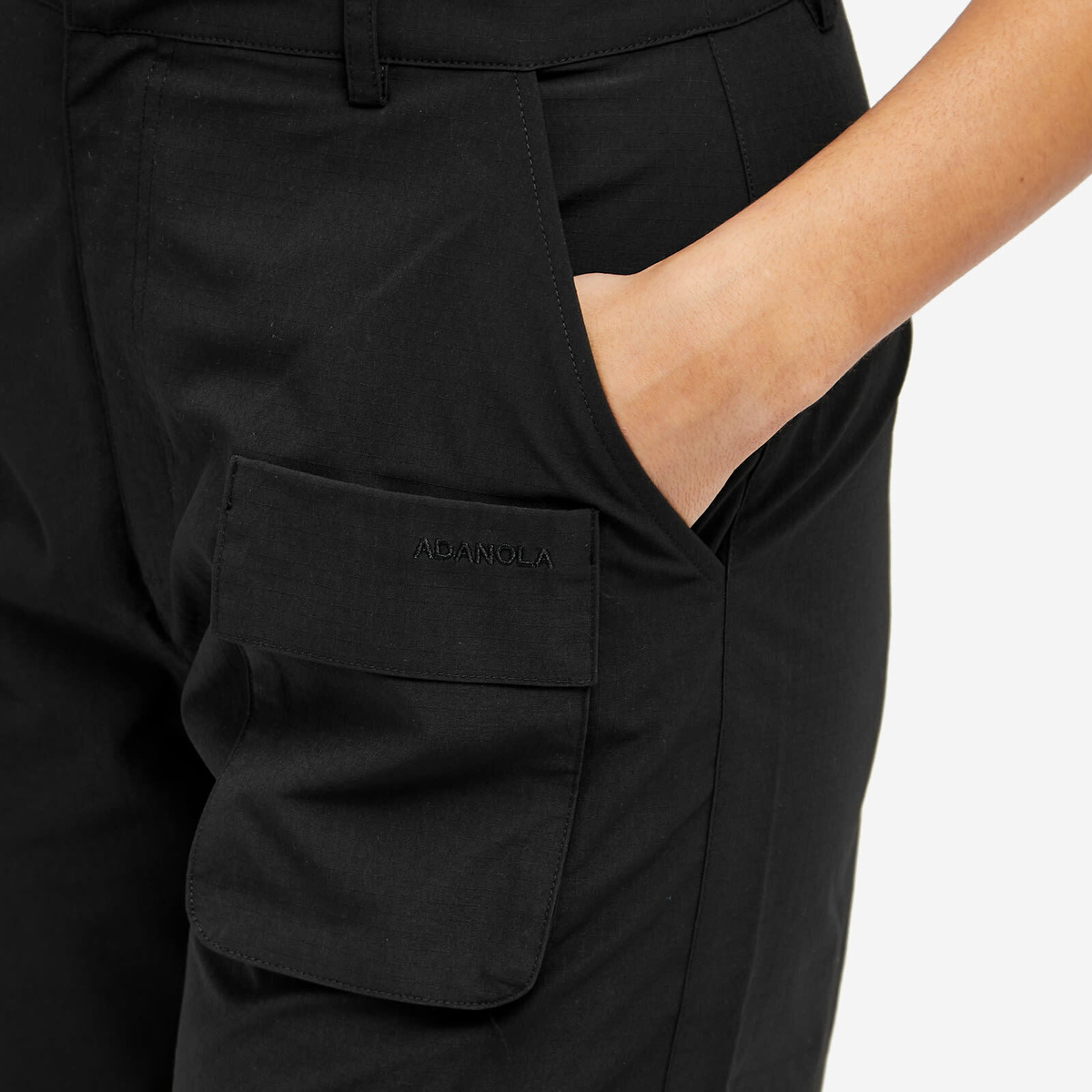 Adanola Women's Cargo Multi Pocket Trouser in Black