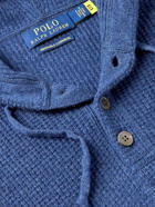 Polo Ralph Lauren - Waffle-Knit Cashmere Hoodie - Blue