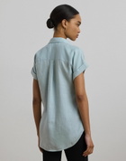 Lauren Ralph Lauren Womens Shirt Sky in Blue