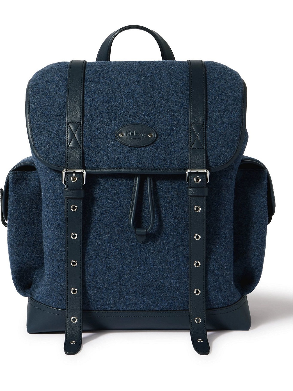 Photo: Mulberry - Heritage Leather-Trimmed Felt Backpack