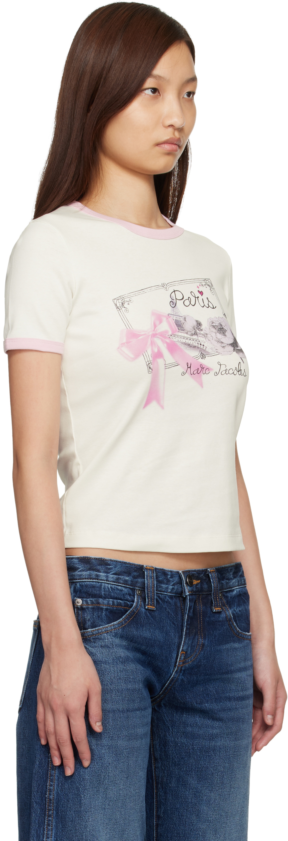 Marc Jacobs SSENSE Exclusive White 'The Paris' City T-shirt