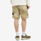 Stone Island Men's Grid Camo Econyl Shorts in Natural Beige