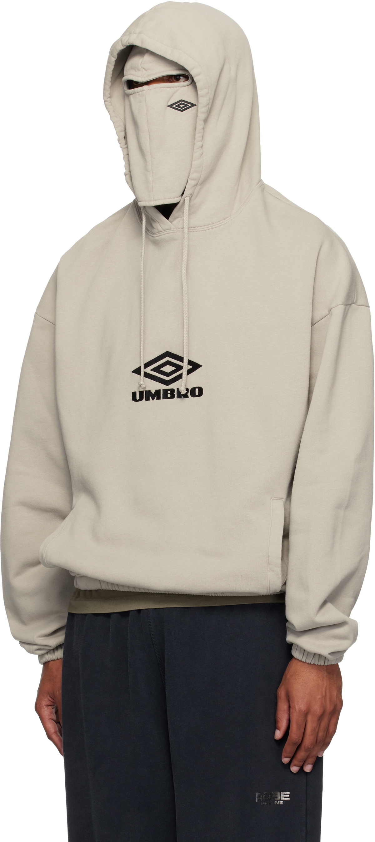 Umbro Taupe OG Logo Mask Hoodie