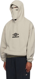 Umbro Taupe OG Logo Mask Hoodie