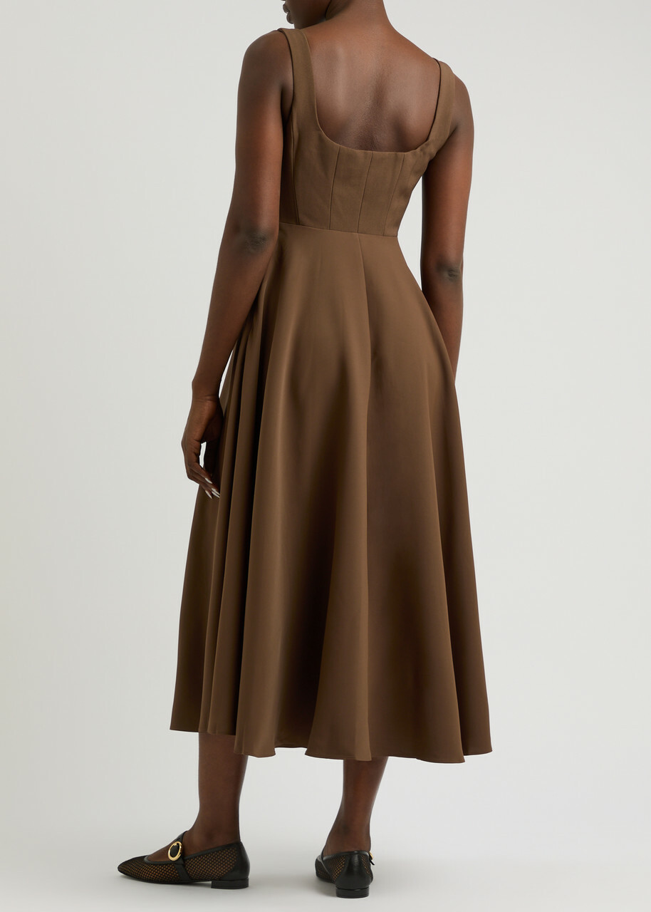 Odd Muse The Ultimate Muse Jersey Midi Dress Chocolate