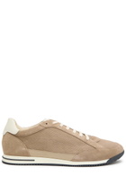 Brunello Cucinelli Panelled Suede Sneakers Brown