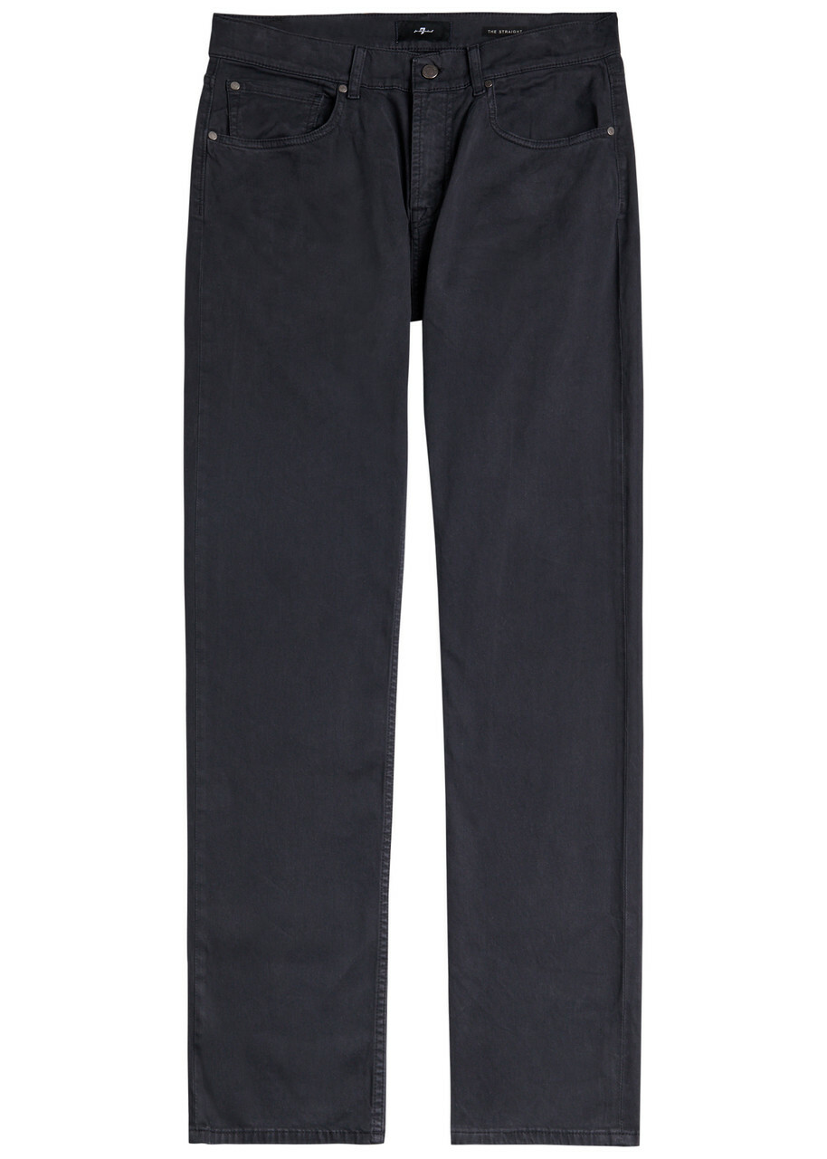 7 For All Mankind The Straight Jeans Navy