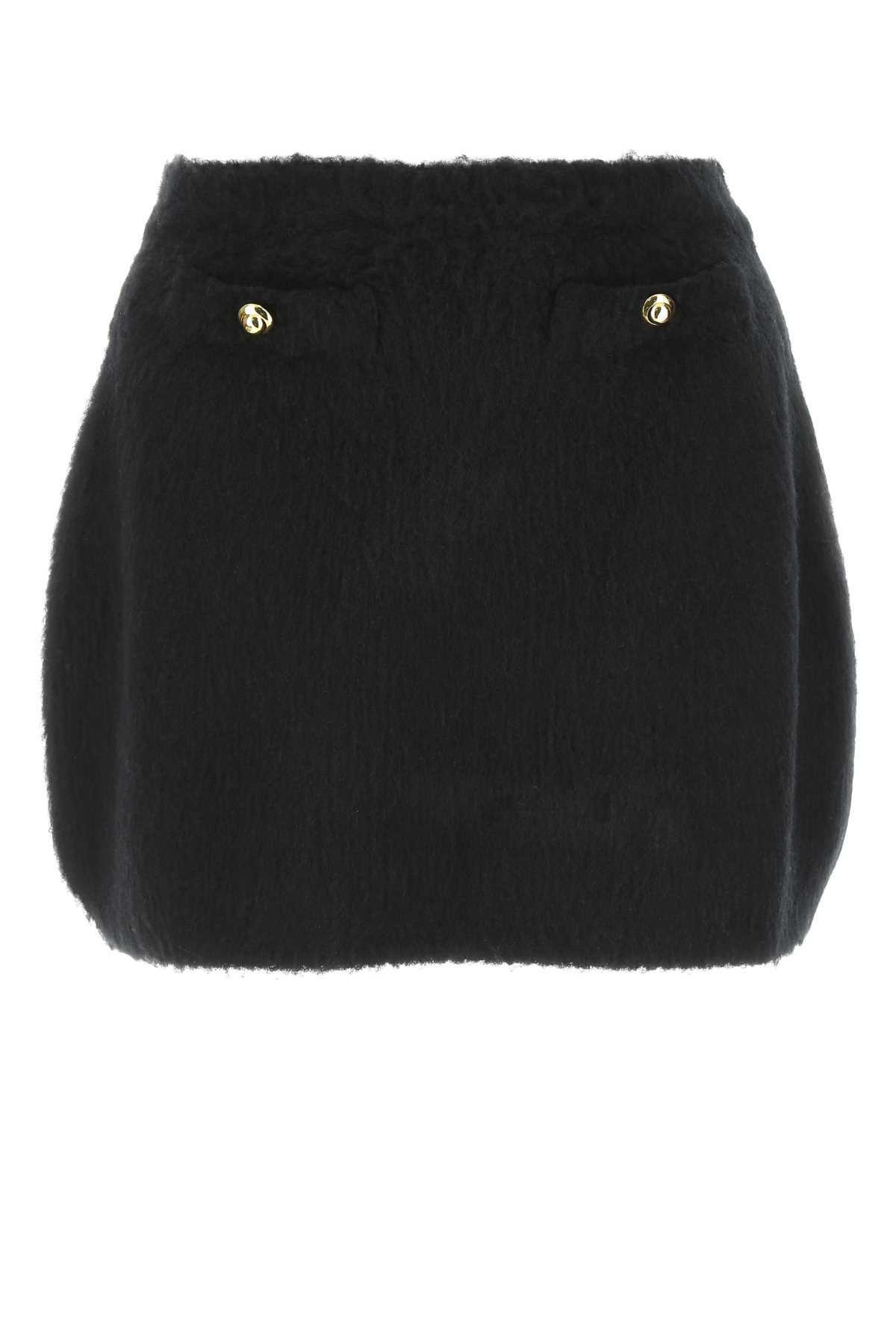 Miu Miu Wool Mini Skirt Miu Miu