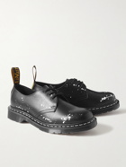 Dr. Martens - Neighborhood 1461 Paint-Splattered Leather Derby Shoes - Black
