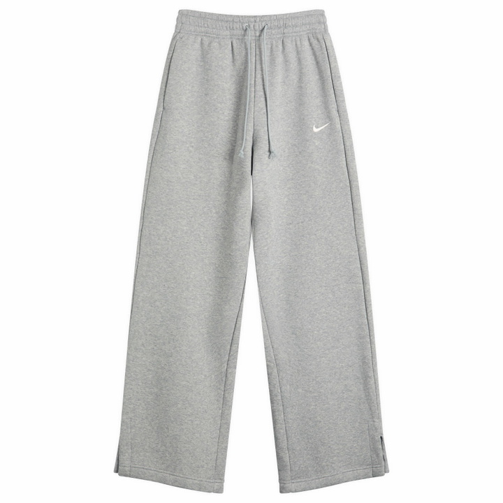 Photo: Nike Women's Phoenix Fleece Wide Sweat Pant in Grey/Sail