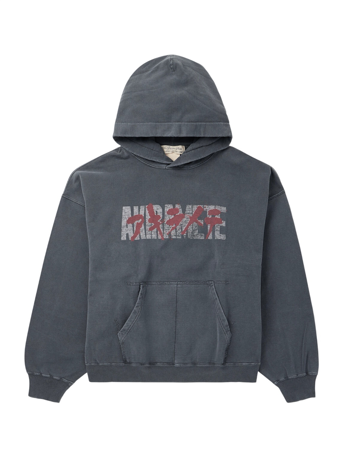 Remi Relief - Distressed Cotton-Jersey Zip-Up Hoodie - Black Remi