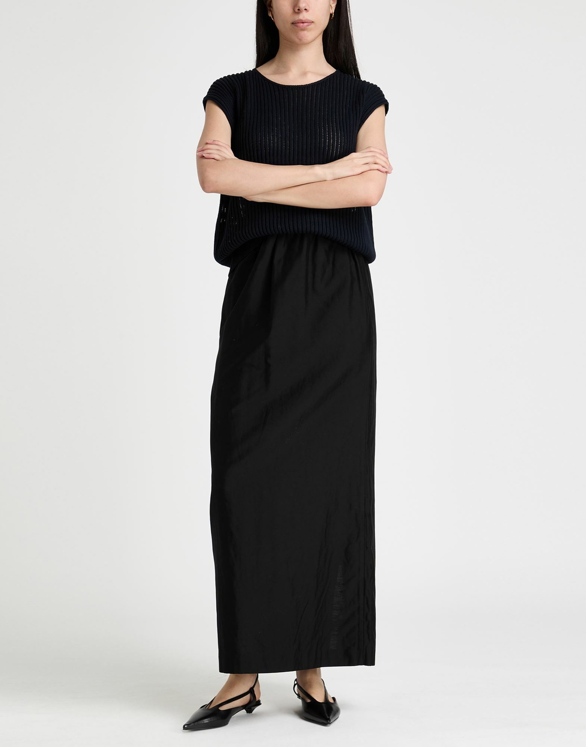The Row Womens Maxi skirt in Black
