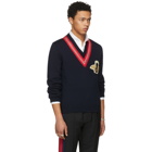 Gucci Navy Bee Sweater
