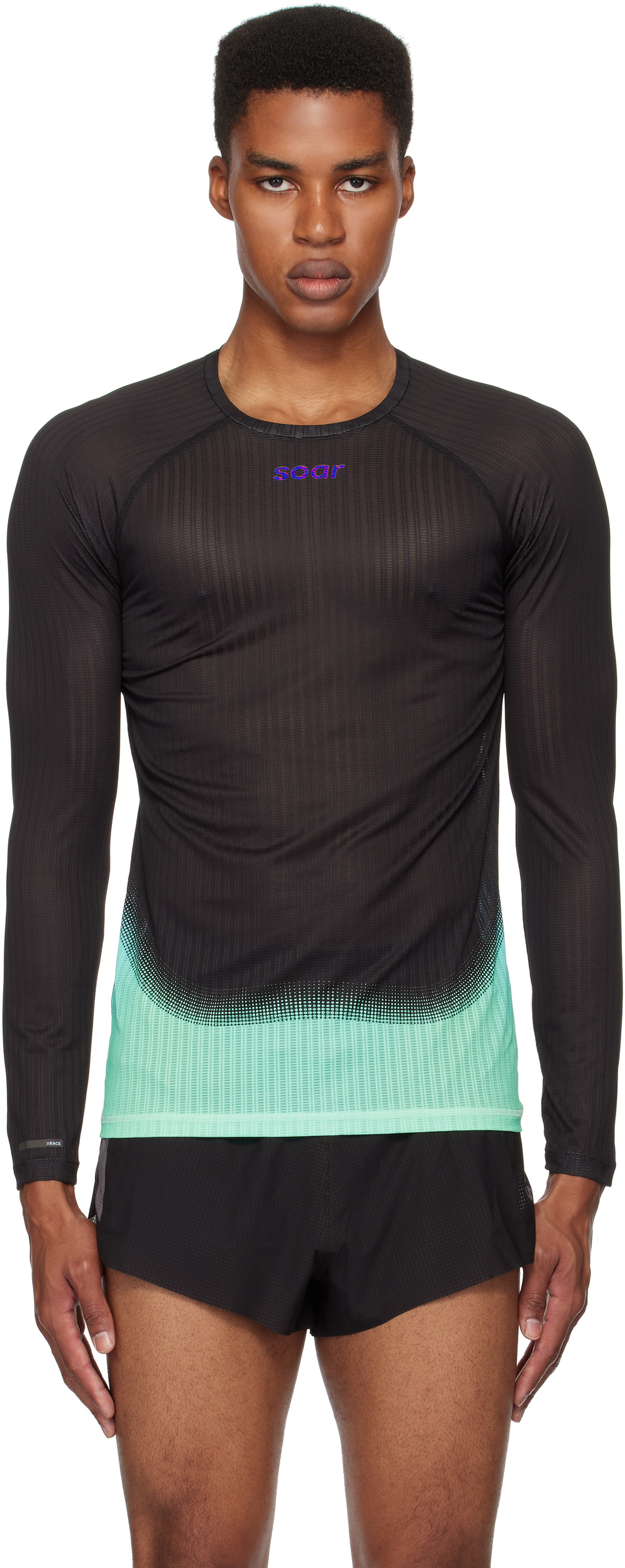 Soar Running Black Eco Tech T-Shirt Soar Running