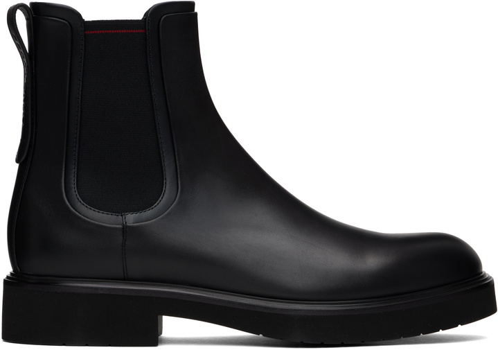Photo: Ferragamo Black Calfskin Chelsea Boots