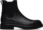 Ferragamo Black Calfskin Chelsea Boots