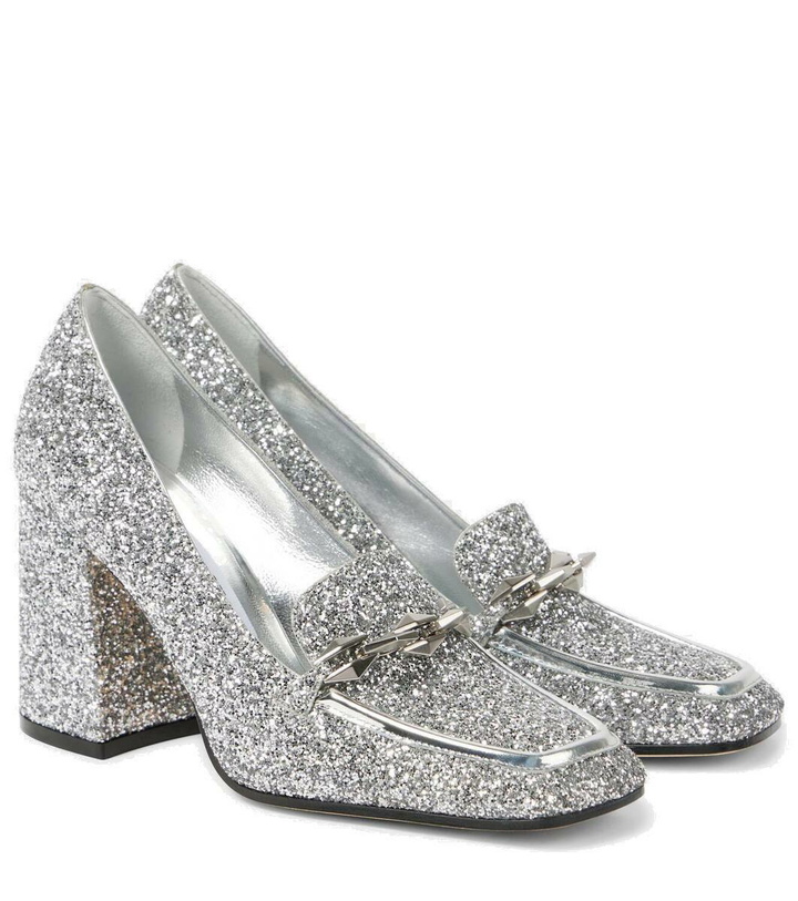 Photo: Jimmy Choo Diamond Tilda loafer pumps