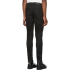 Amiri Black Tonal Patch Jeans