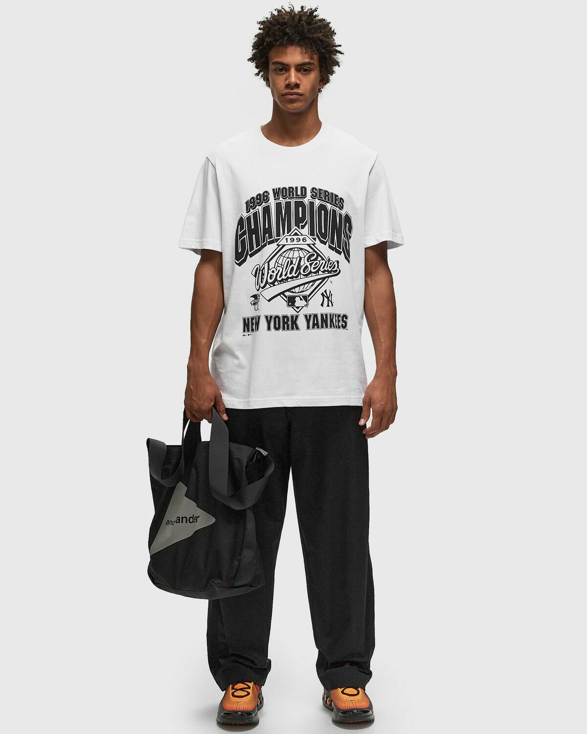 Fanatics Yankees Champs Mono Tee White Mens Shortsleefe