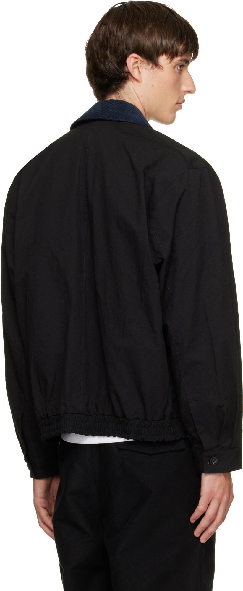 Song for the Mute Black Elasticated Coach Jacket