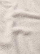 SAMAN AMEL - Knitted Merino Wool Polo Shirt - Neutrals