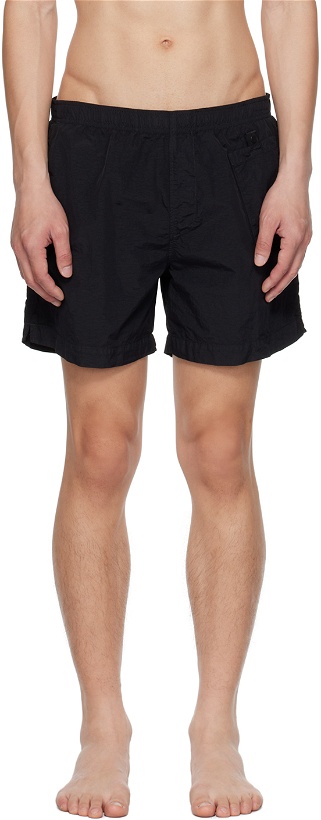 Photo: C.P. Company Black Garment-Dyed Swim Shorts