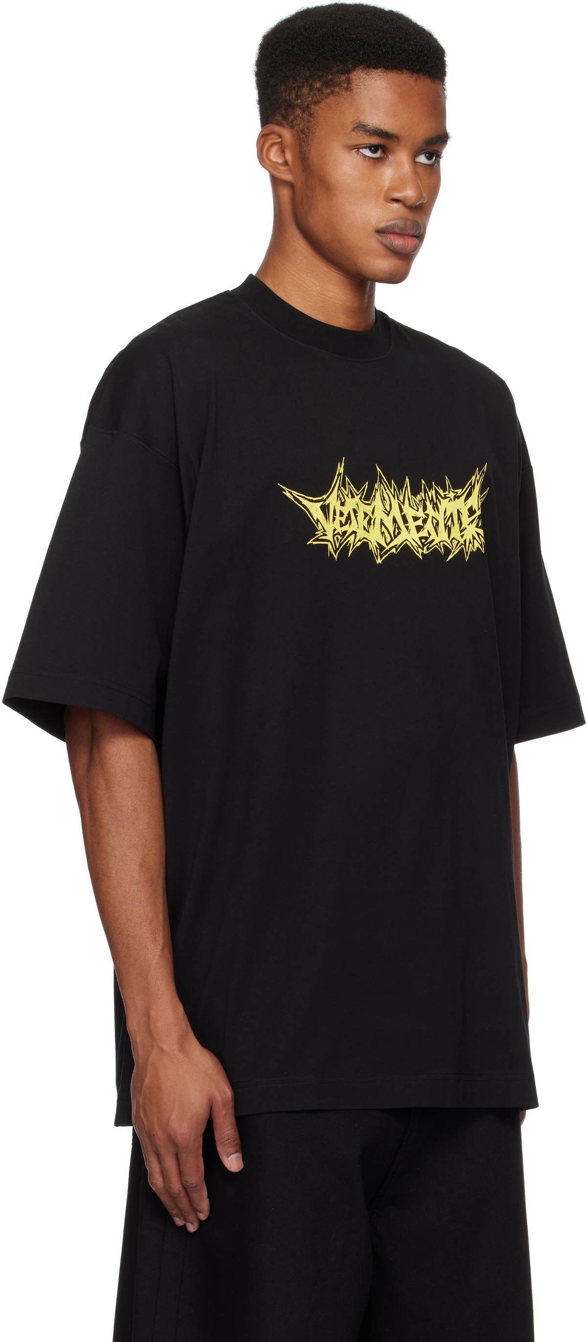 VETEMENTS Black Living Legend Oversized T-shirt Vetements VETEMENTS Black Living Legend Oversized T-shirt Vetements