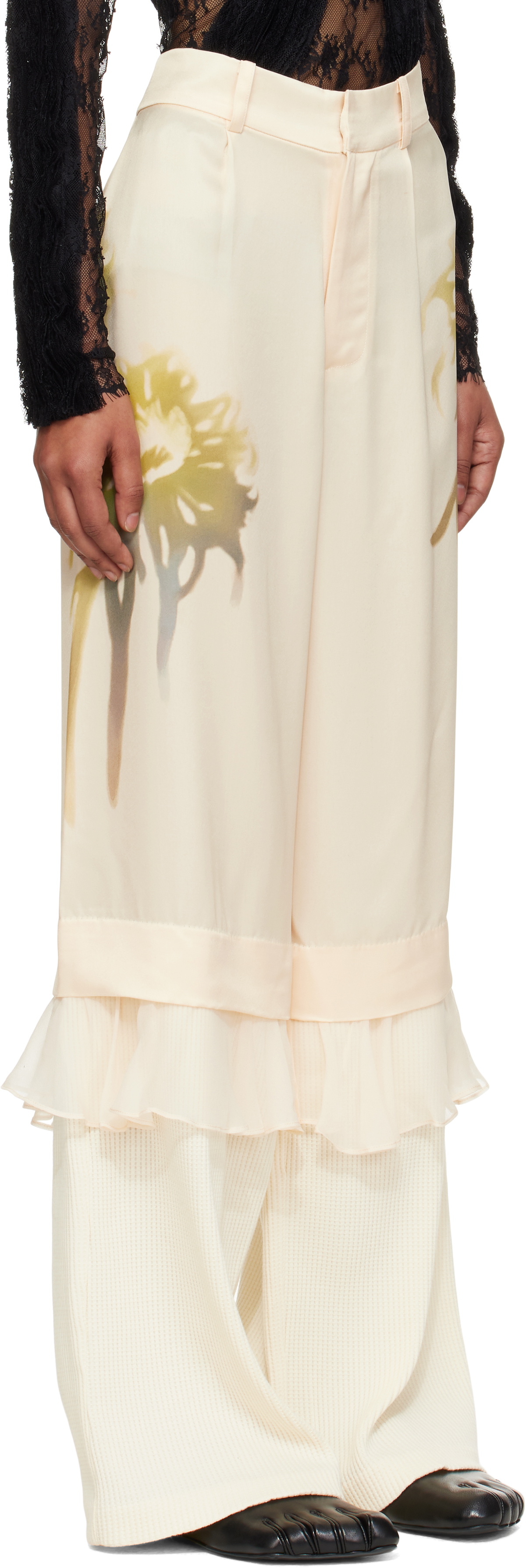 Collina Strada Beige Geranium Trousers