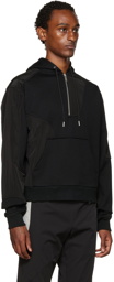 HELIOT EMIL Black Paneled Hoodie