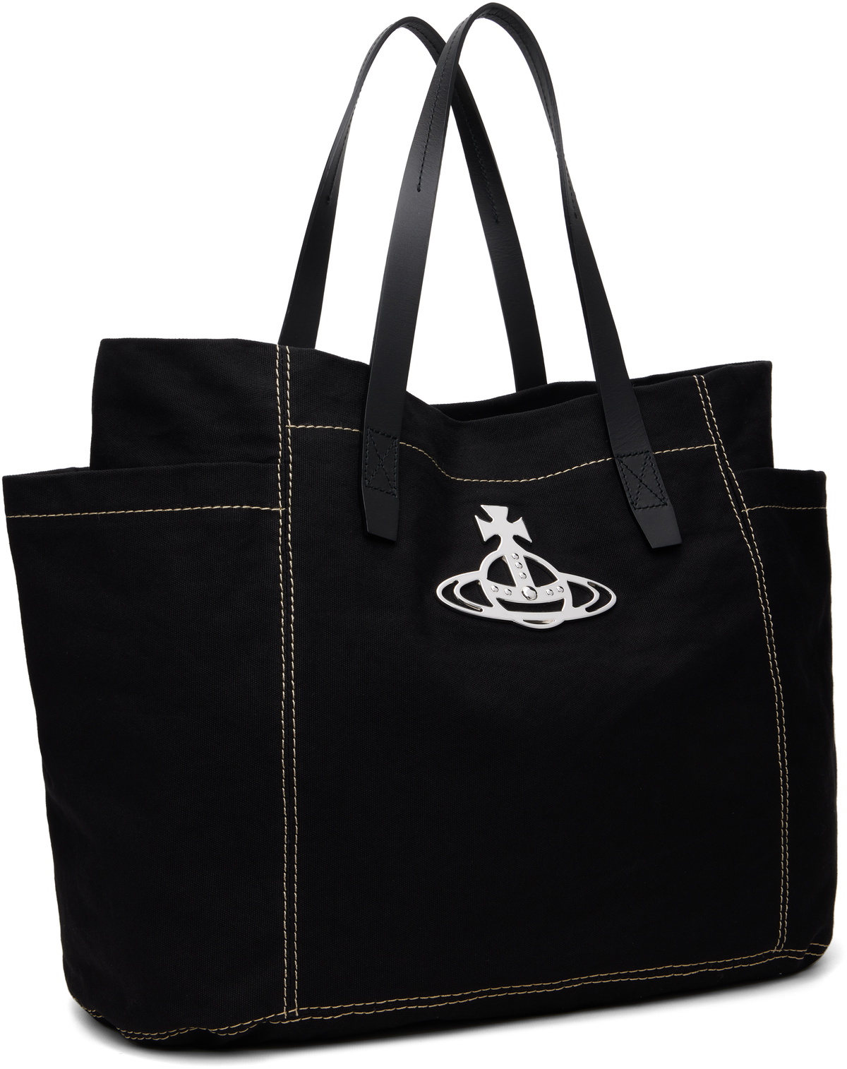 Vivienne Westwood Black Henry Medium Tote Vivienne Westwood