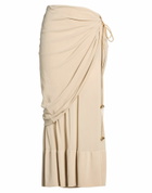 Quira Womens Maxi skirt in Beige