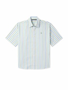 Acne Studios - Sarlie Logo-Appliquéd Striped Cotton Shirt - Blue