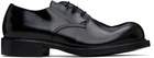 Acne Studios Black Lace-Up Leather Derbys
