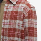 A Kind of Guise Men's Dullu Overshirt in Rusty Rose Check
