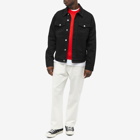 Maison Kitsuné Men's Cafe Trucker Jacket in Black