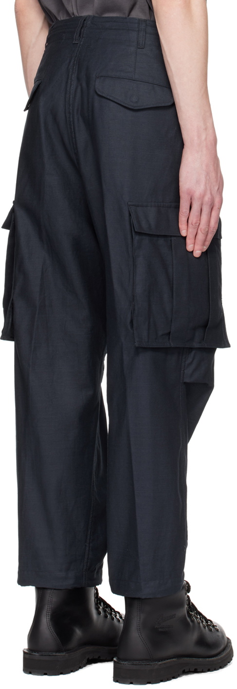 meanswhile Navy Fatigue Overwrap Trousers