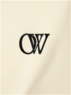 OFF-WHITE Flocked Cotton Crewneck Sweater