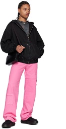 1017 ALYX 9SM Pink Oversized Denim Cargo Pants