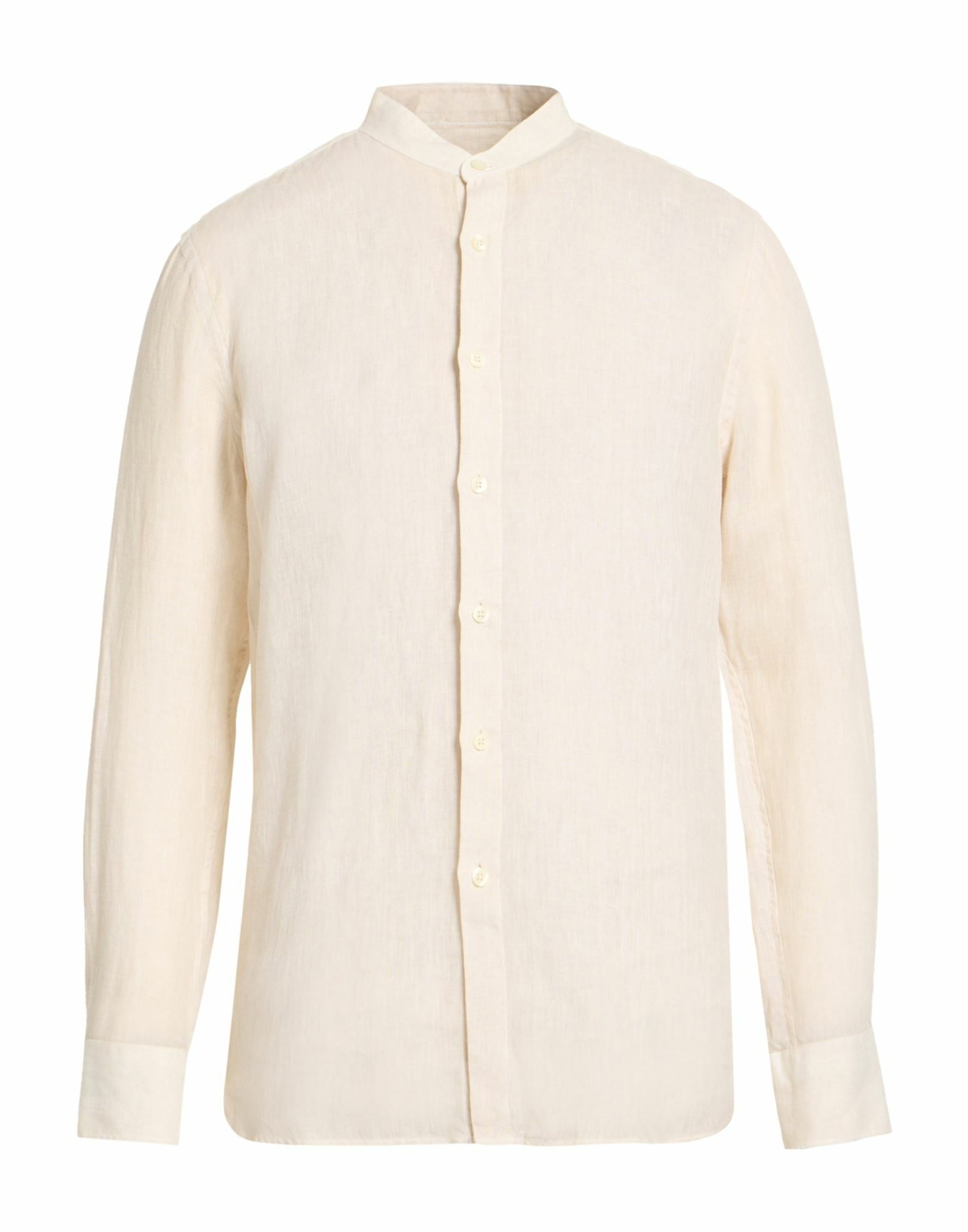 120% Lino Mens Shirt Cream